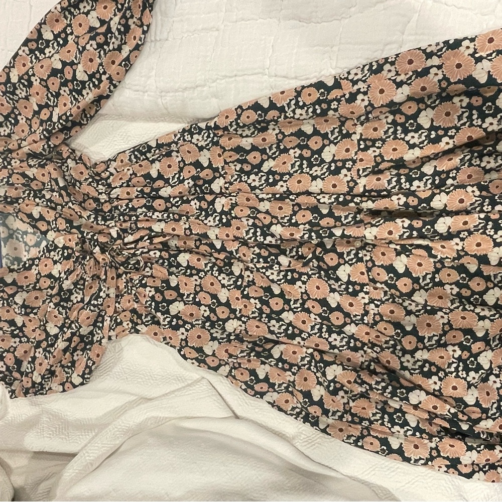 Trovata Floral Maxi Dress - Black and Tan